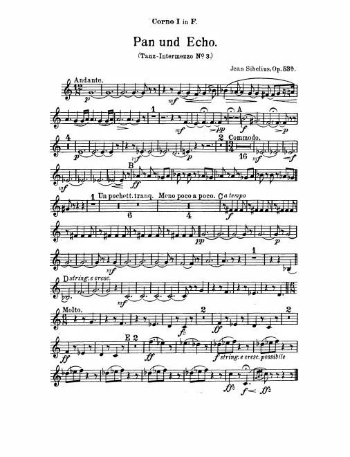 Horn 1, 2, 3, 4 (F)