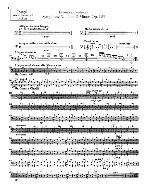 Triangle/Bass Drum/Cymbals