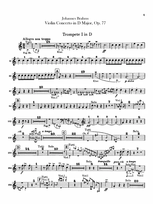 Trumpet 1, 2 (D)