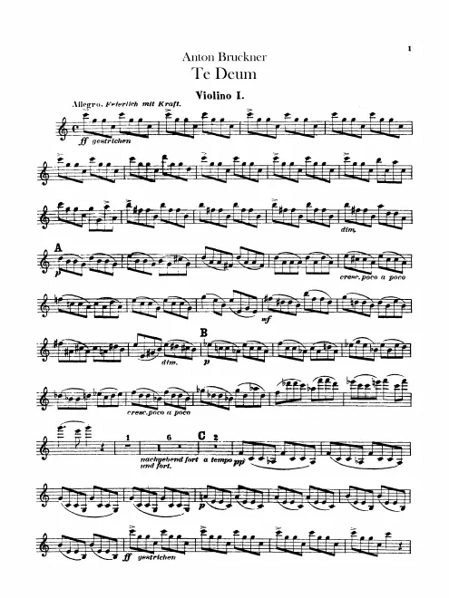 Violins I, II