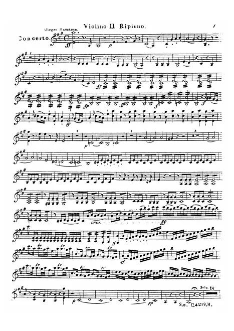 Violin 2 Ripieno