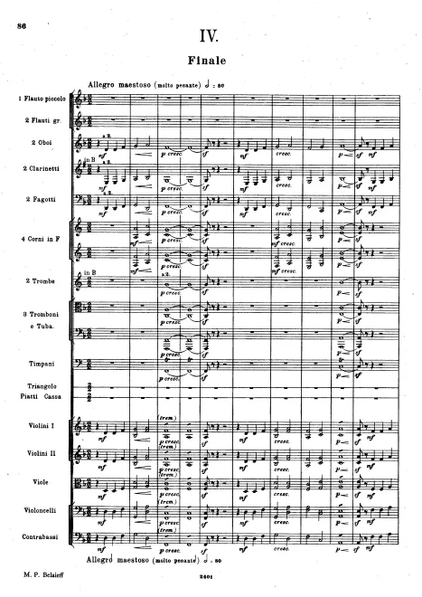 IV. Finale: Allegro maestoso