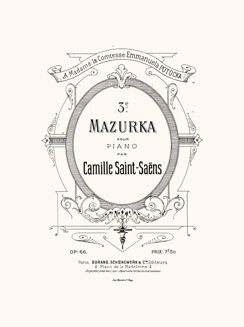3. Mazurka in , Op.66