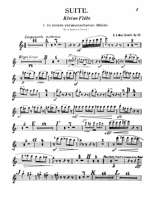 Piccolo, Flute 1, 2