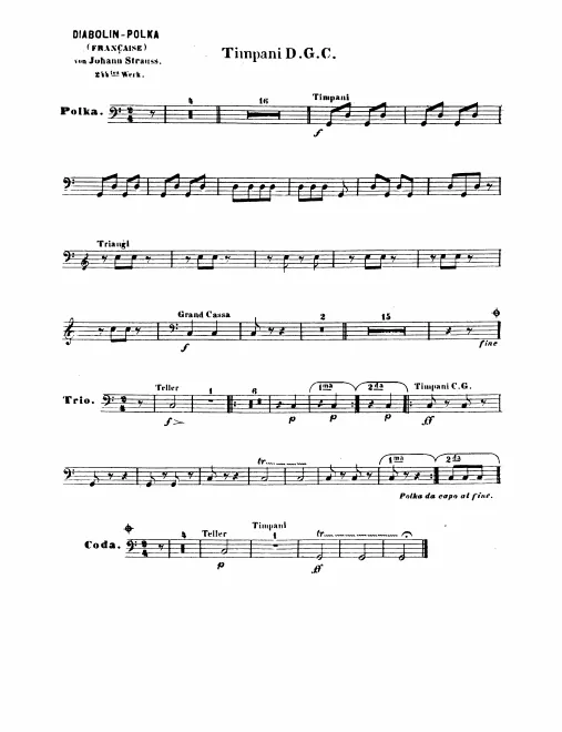 Timpani/Triangle/Bass Drum/Plate, Anvil/Snare Drum