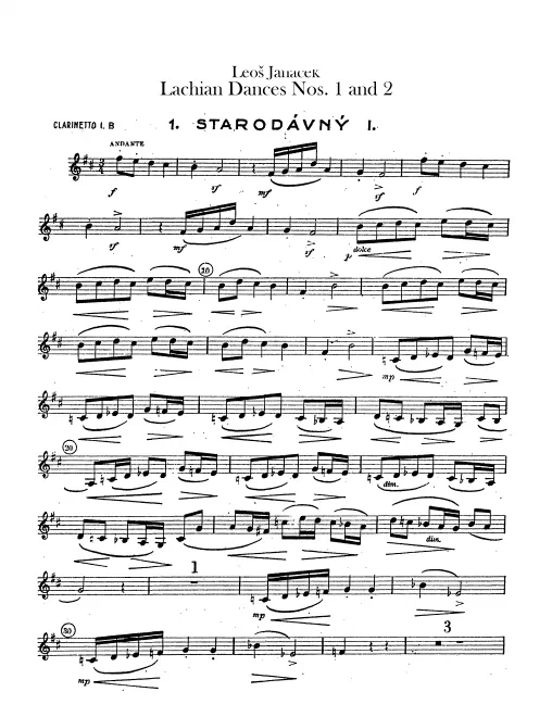 Clarinet 1, 2, Bass Clarinet