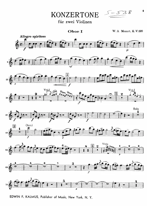 Oboe 1, 2