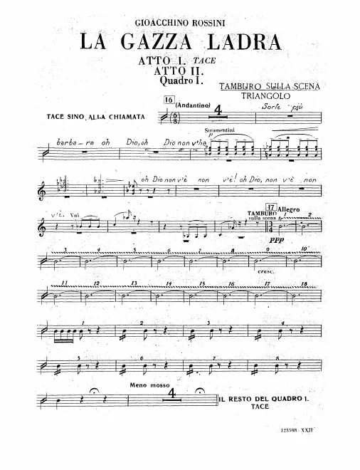 Snare Drum, Triangle