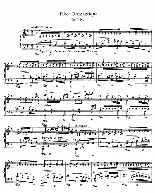 1. Pièce Romantique