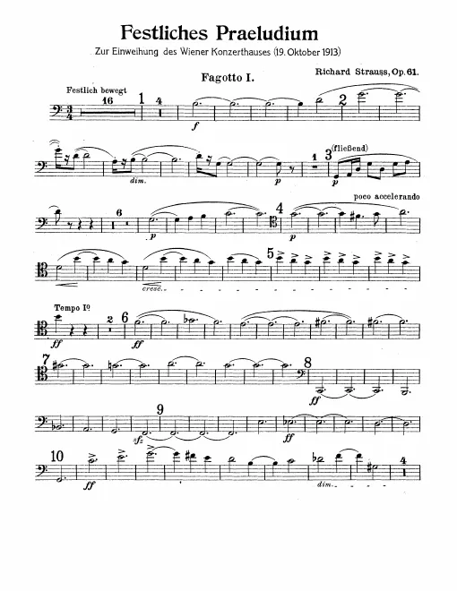 Bassoon 1, 2, 3, 4, Contrabassoon