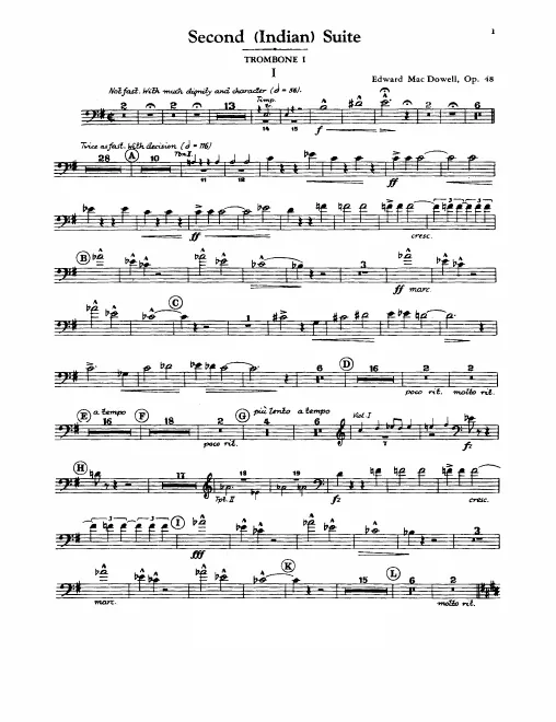 Trombone 1, 2, 3, Tuba