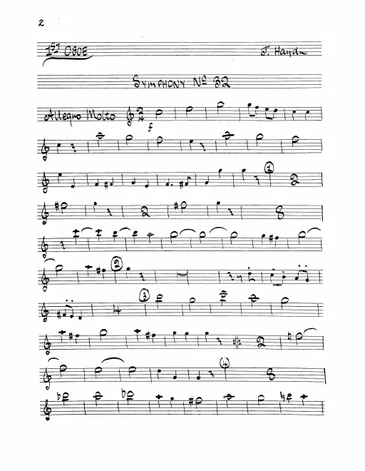 Oboe 1, 2