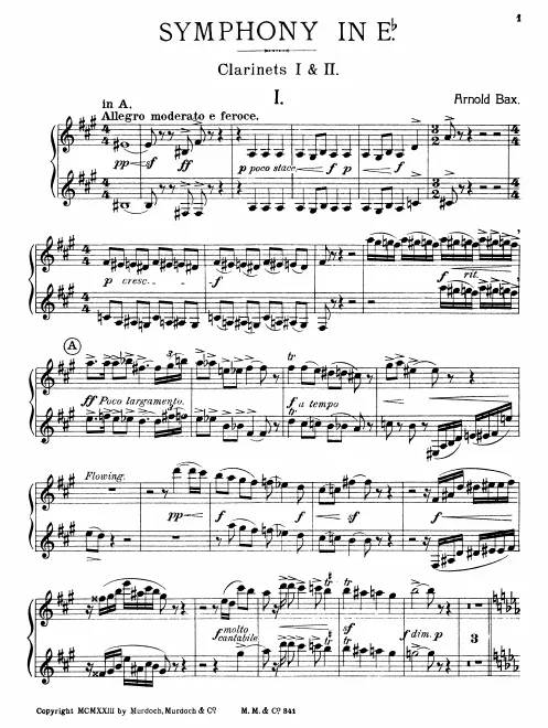 Clarinet 1/2 (A/B♭)