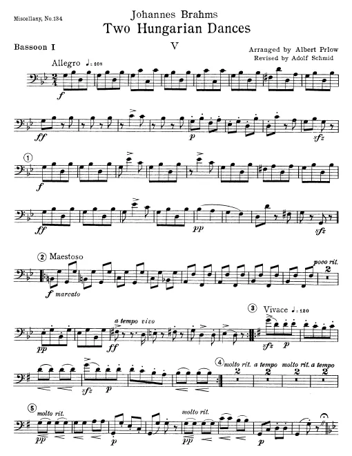 Bassoon 1, 2