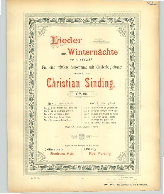 1. In Eis erstarrt mein Herze lag