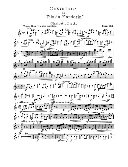 Clarinet 1, 2 (A)