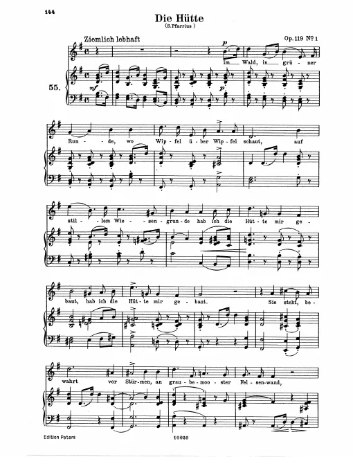 Complete Score (original / high voice)