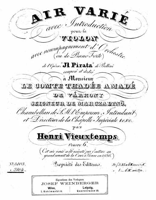 Piano score and violin part