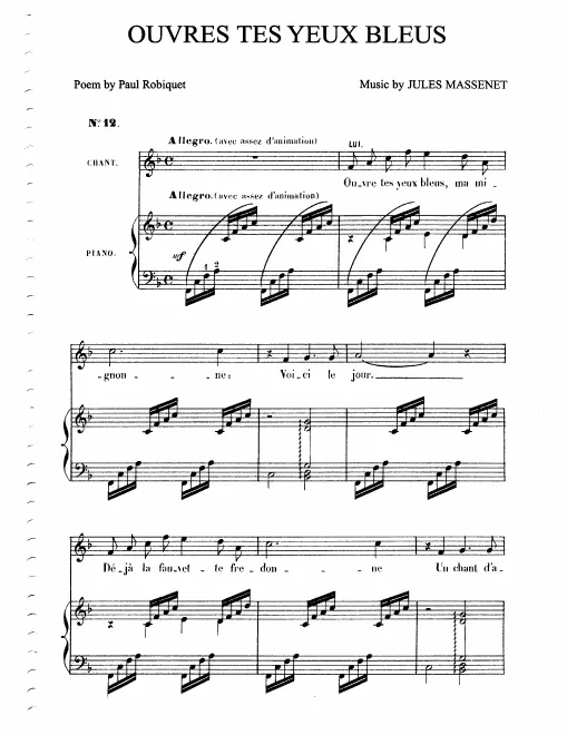 Complete Score (F major: high voice)