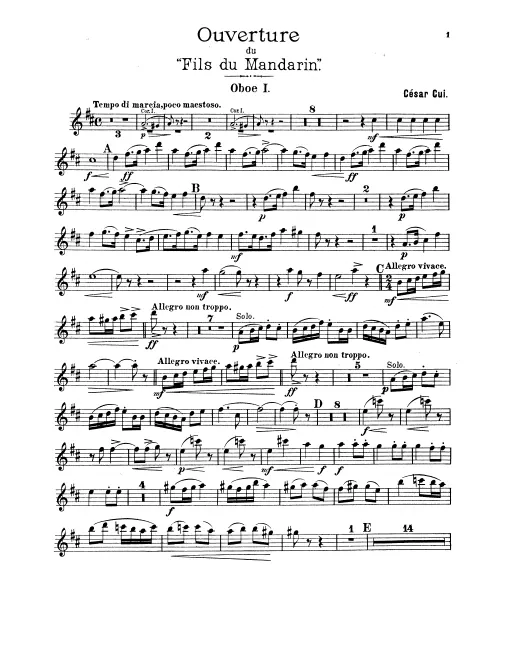 Oboe 1, 2