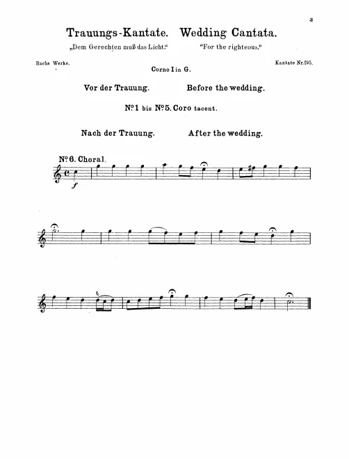 Horn 1, 2 (G)