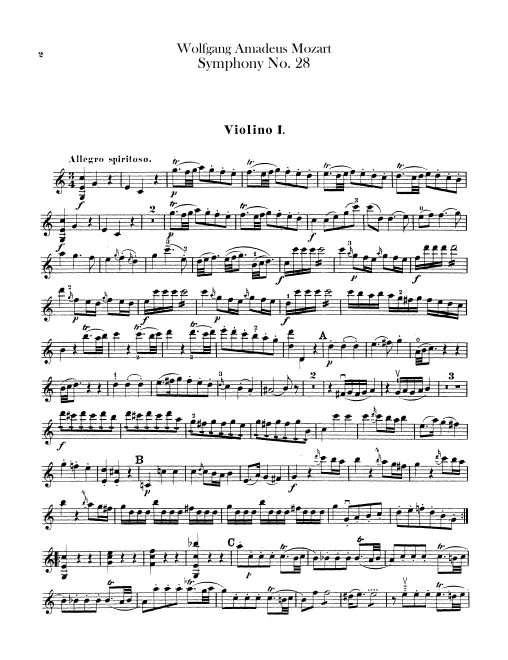 Violins I, II