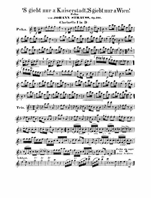 Clarinet 1 (D), 2 (A)
