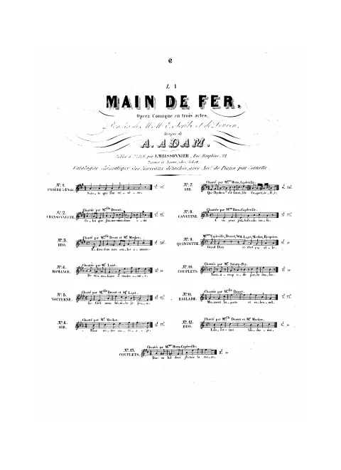No.6, Air: "Pour notre mariage, j'ai tout ce qu'il me faut" (Nathaniel)