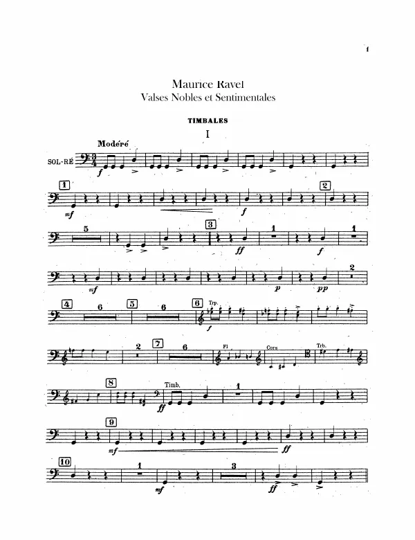Timpani, Tambourine, Cymbals, Snare Drum, Bells, Triangle, Bass Drum