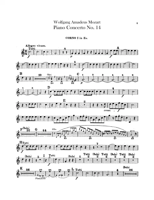 Horn 1, 2 (E)