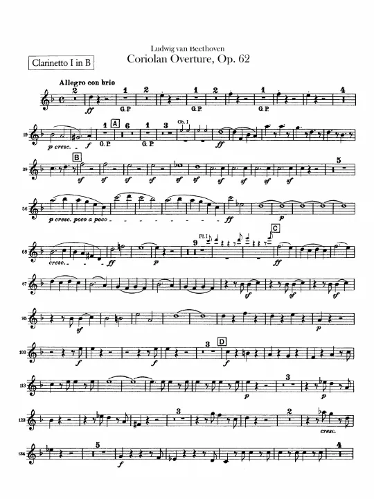 Clarinet (B) 1/2