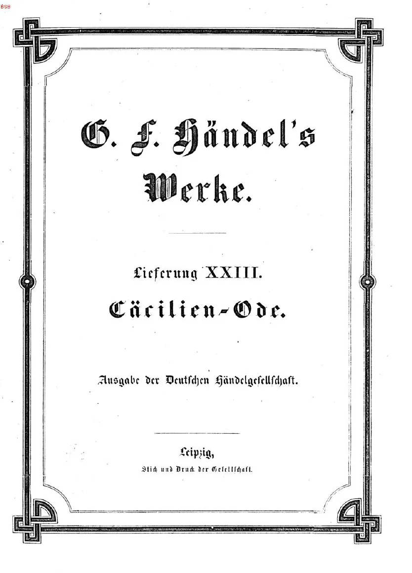 23. Cäcilien-Ode (1865)