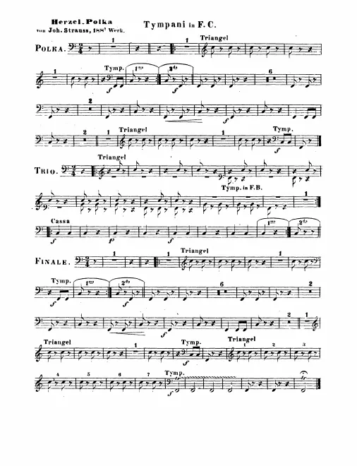 Timpani/Triangle/Bass Drum, Snare Drum