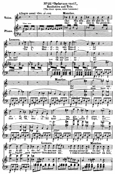 22. Finale IV (Recitative and Trio): Parlar non vuoi