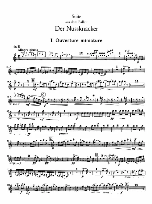 Clarinet 1, 2 (B/A), Bass Clarinet (B)