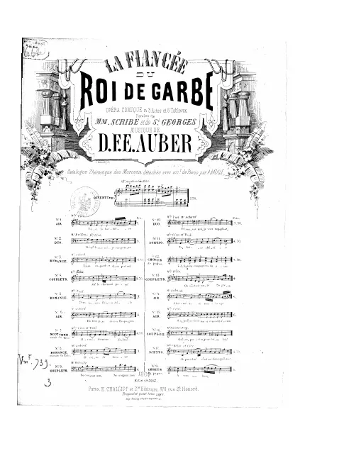 No.1, Air: "Voici la barbière" (Act I, No.1)