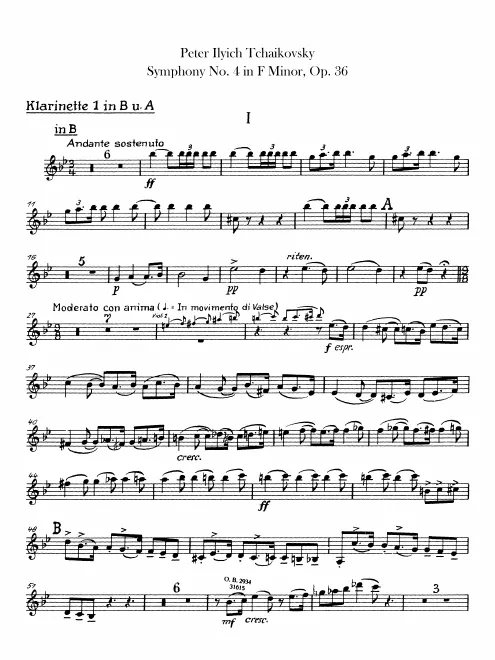 Clarinet 1, 2 (B, A)
