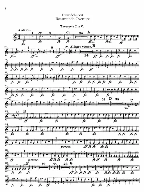 Trumpet 1, 2 (C, plus B transposed)