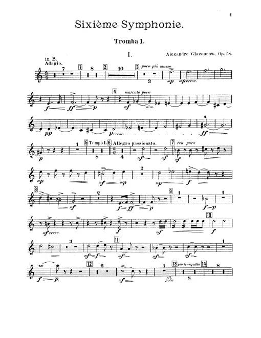 Trumpet 1, 2, 3 (B♭/A)