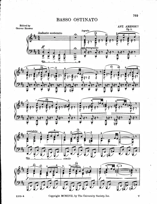 5. Basso Ostinato