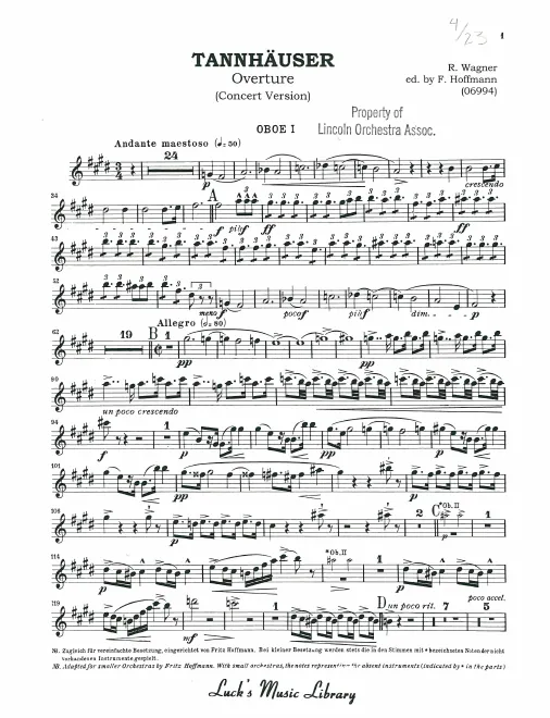 Oboe 1, 2