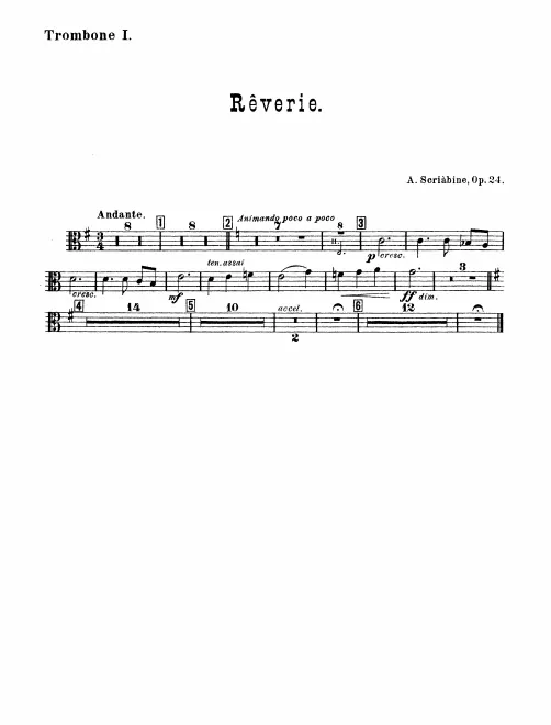 Trombone 1, 2, 3, Tuba