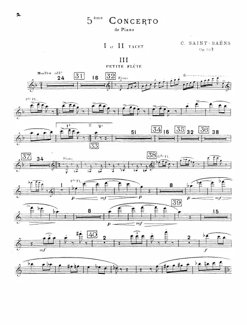 Piccolo, Flute 1/2