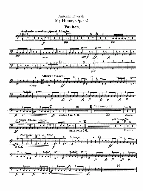 Timpani, Triangle
