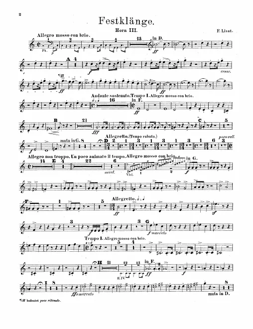 Horn 3 (D/F/G)