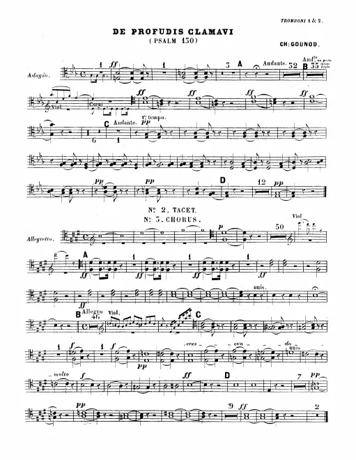 Trombone 1/2, 3, Ophicleide
