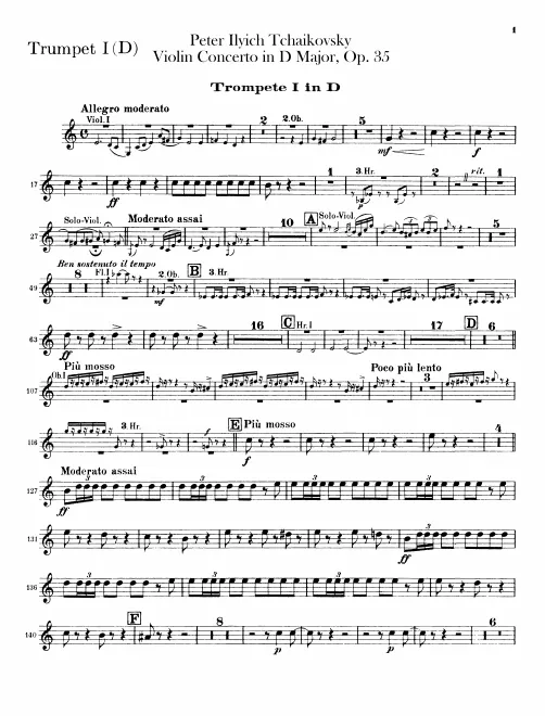 Trumpet 1, 2 (D)