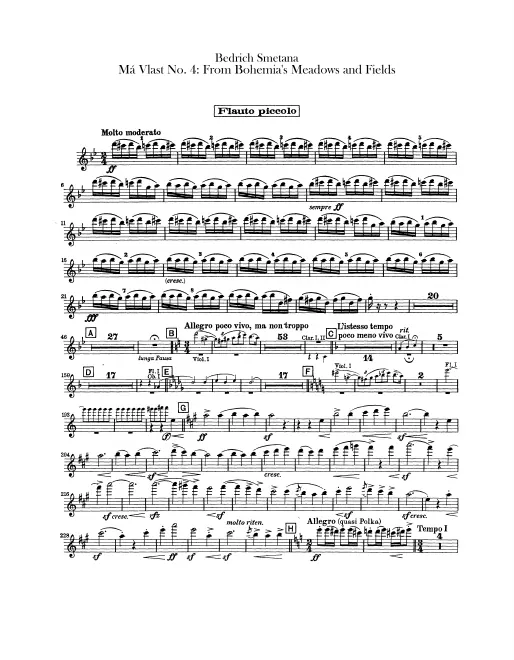 Piccolo, Flute 1, 2