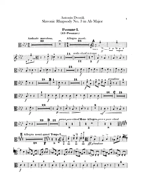 Trombone 1 (alto), 2 (tenor), 3 (bass)
