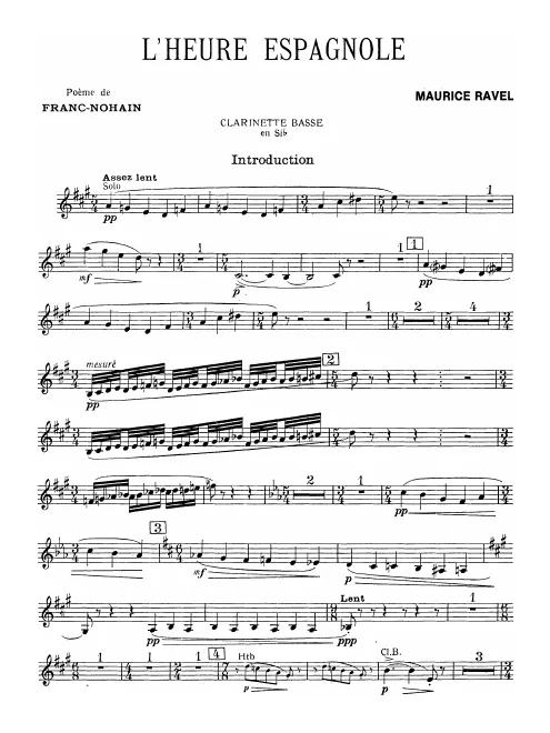 Bass Clarinet (B)